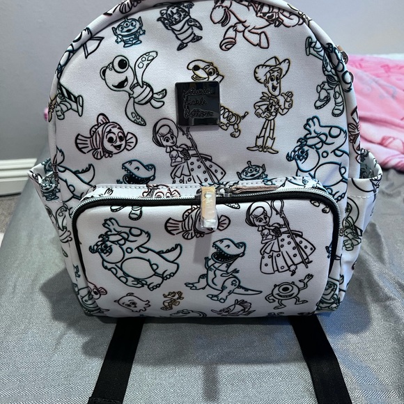 Petunia Pickle Bottom Handbags - Petunia Pickle Bottom Kids Backpack - White and Black